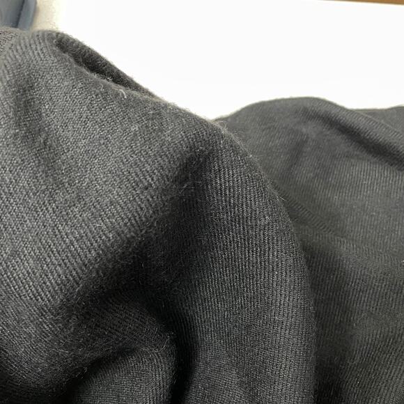 Cuyana Oversized Turtleneck Sweater Black Womens Regular Knit Tunic Slit - Picture 10 of 12